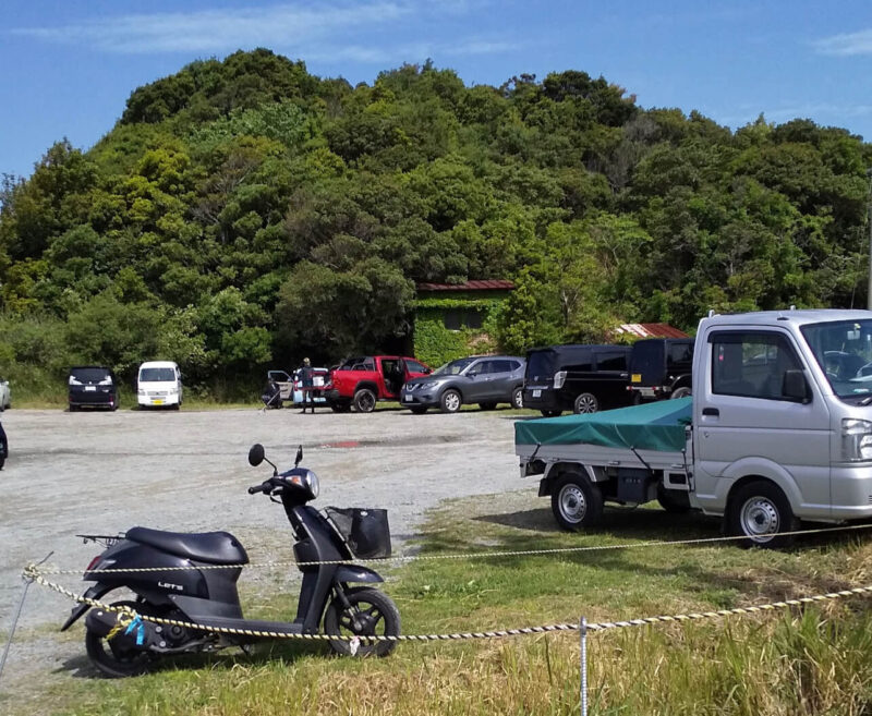和歌山のウユニ塩湖の駐車場